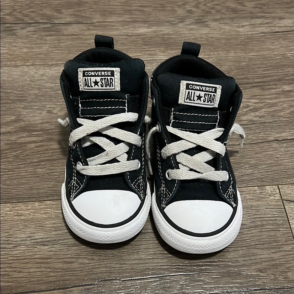 Converse Kids Black High-Top Sneakers
